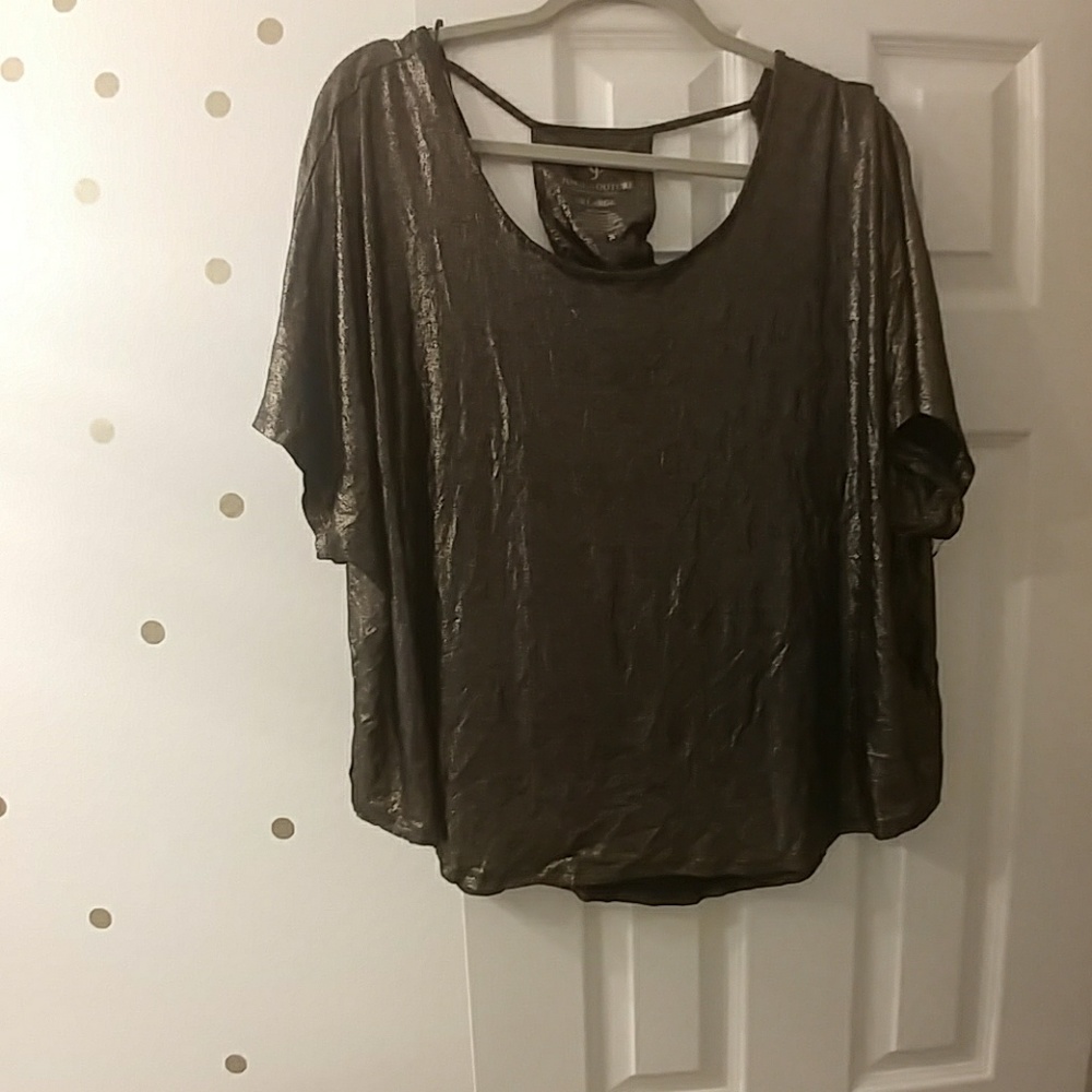 Juicy Cotoure Gold Shimmer Butterfly Top